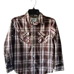 Urban Pipeline Boys Plaid long Sleeve Size Medium